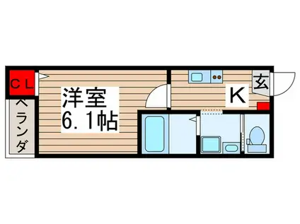 レガーロ上尾愛宕(1K/1階)の間取り写真