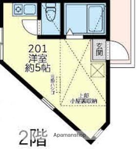 MS ONE(ワンルーム/2階)の間取り写真