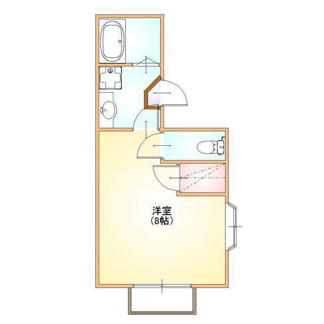 アーバンハイツ・オノ(ワンルーム/3階)の間取り写真