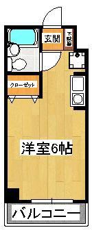 ドミール西船橋(ワンルーム/7階)の間取り写真