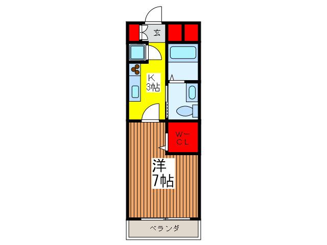 SERENDIPITY(1K/3階)の間取り写真