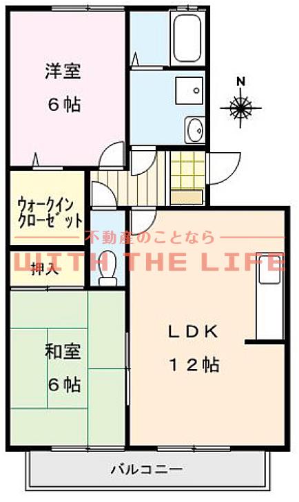 ソールズベリー御井(2LDK/3階)の間取り写真