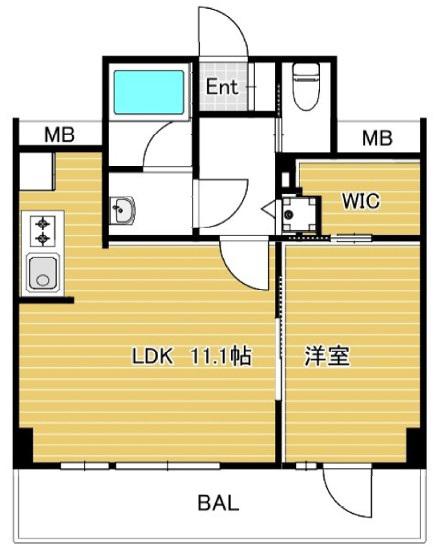 グロッセンリンデン大山(1LDK/3階)の間取り写真