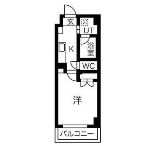 アールズコート富が丘(1K/5階)の間取り写真