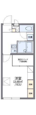 レオパレス比叡尾(1K/2階)の間取り写真