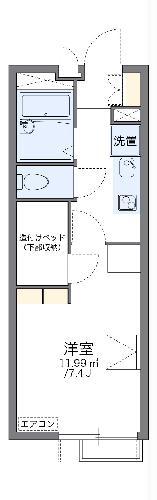 レオパレスタウンコートIII(1K/2階)の間取り写真