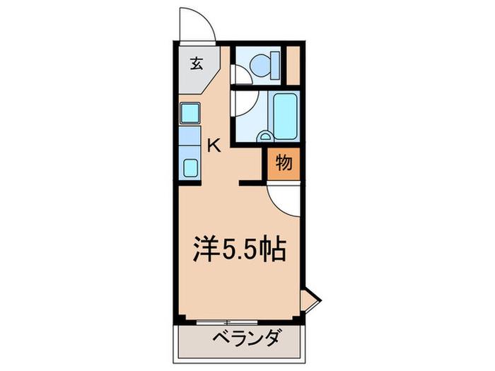 サープラスI SUZUKI(1K/1階)の間取り写真