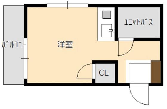 ワースビルディング南蟹屋町(ワンルーム/1階)の間取り写真