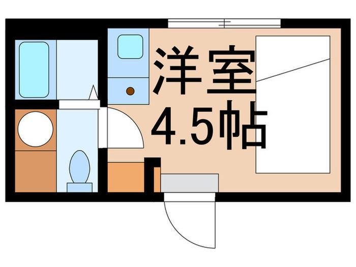 ユアコンフォート水道町(ワンルーム/2階)の間取り写真