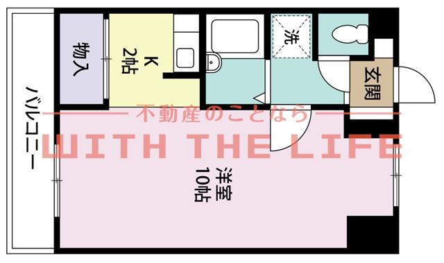 ジョイフルスワノI・II・III(1K/2階)の間取り写真
