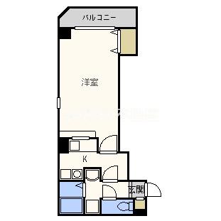 プレアデス野田ーーー(1K/5階)の間取り写真