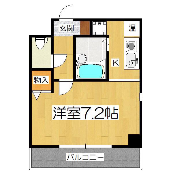 ARBLEII(1K/2階)の間取り写真