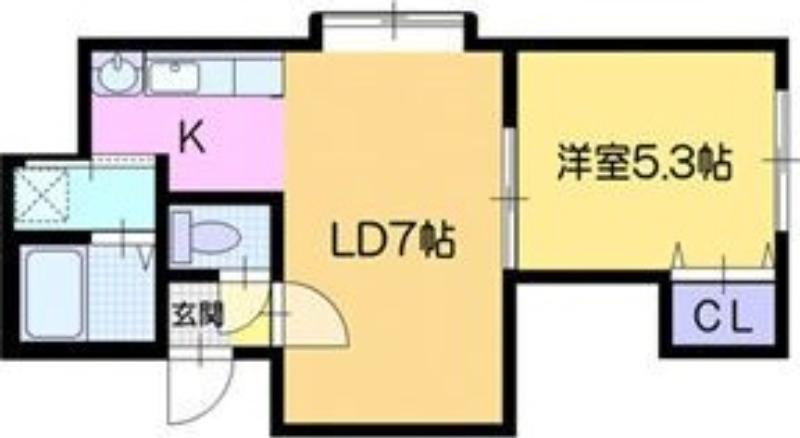ベルツリーIII(1LDK/3階)の間取り写真