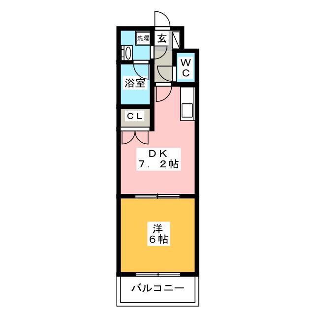 エクセレントパレス101(1DK/3階)の間取り写真