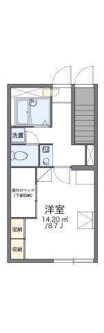 レオパレスCHERRYGATE(1K/1階)の間取り写真