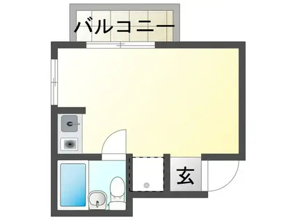 オーシャンズ牟礼(ワンルーム/4階)の間取り写真