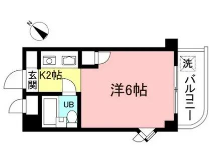 ディジィ川崎(1K/9階)の間取り写真