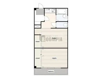 メゾンラピス(1LDK/4階)の間取り写真