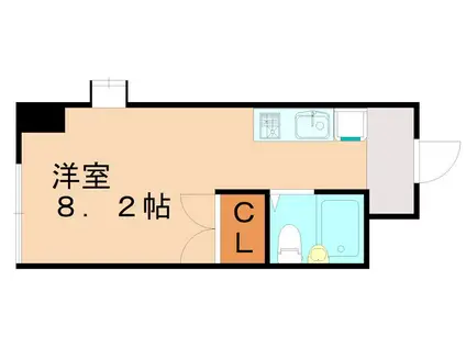 クロスロード清水(ワンルーム/4階)の間取り写真