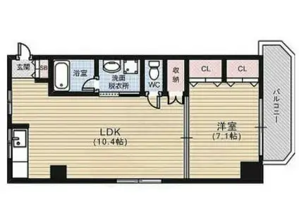 FANCY NAKAHIRO(1LDK/2階)の間取り写真