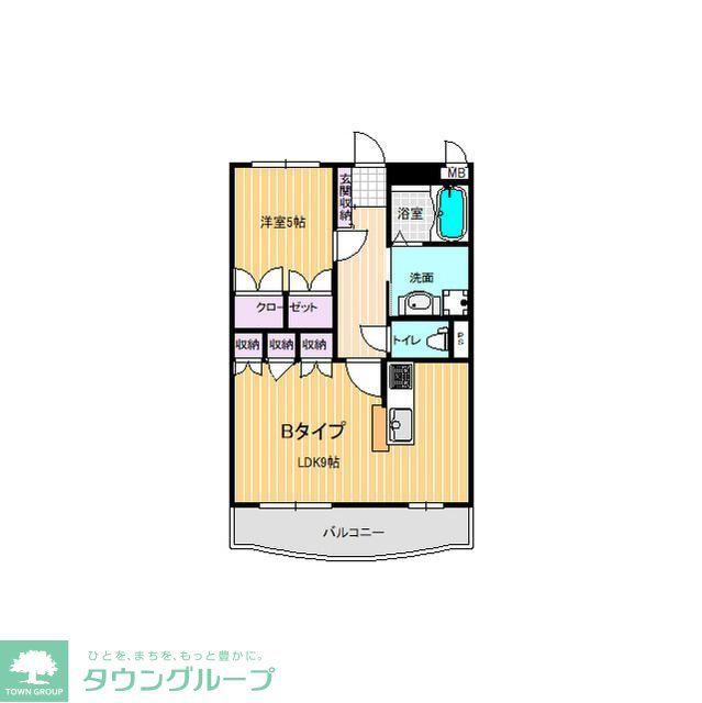 エスプリ(1LDK/4階)の間取り写真