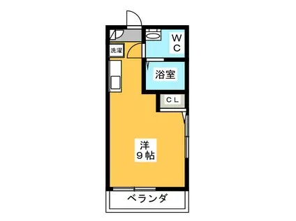 ピアコートTM赤羽弐番館(ワンルーム/1階)の間取り写真