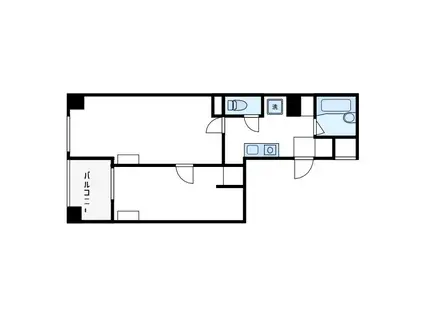 プレイスカサレリア(2K/2階)の間取り写真