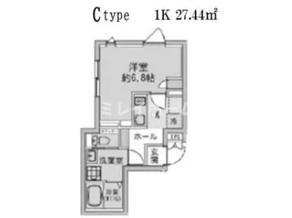 ファブリック蒲田ウエストレジデンス(1K/5階)の間取り写真