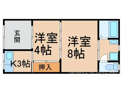 レナート市場南I(2K/1階)の間取り写真