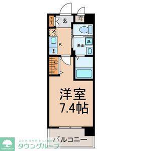 アヴェニールヤサカ(1K/4階)の間取り写真