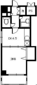 フェリーチェ江坂マンション(1DK/2階)の間取り写真