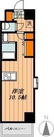 エルミタージュ名駅西(1K/7階)の間取り写真