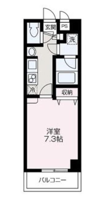 WINBELLIII(1K/1階)の間取り写真