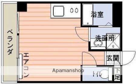 オアシスJ(ワンルーム/5階)の間取り写真