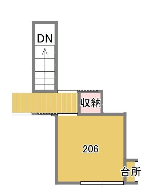 静和荘(ワンルーム/2階)の間取り写真