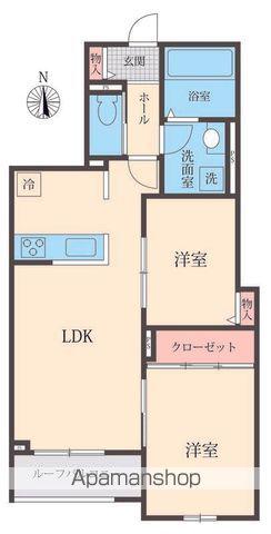 BELLE LEAD 大倉山(2LDK/2階)の間取り写真