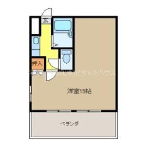 グランディ簗瀬(1K/5階)の間取り写真