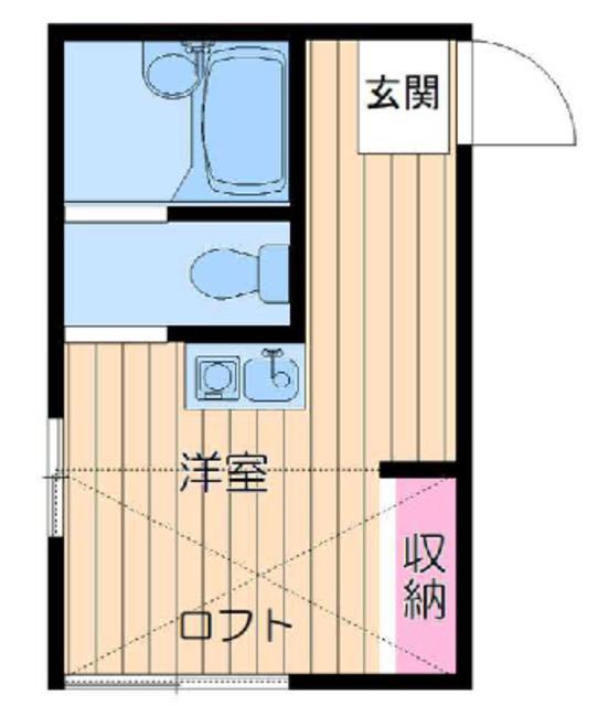 フォーチュン大塚(ワンルーム/2階)の間取り写真