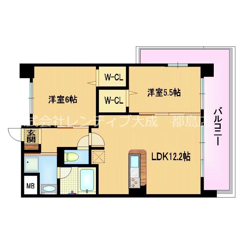 アルバグランデ M(1LDK/1階)の間取り写真