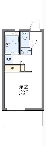 レオパレストウィンクル妙典B(1K/2階)の間取り写真
