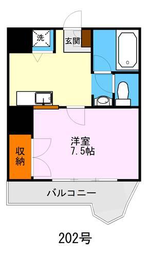 ラフォーレ28番館(1K/5階)の間取り写真