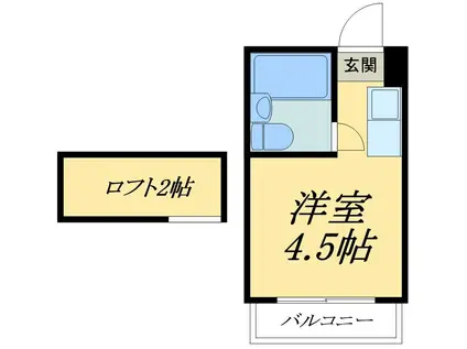 メゾンアイビー(ワンルーム/3階)の間取り写真