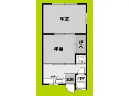 今川文化(2K/1階)の間取り写真