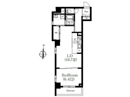 PARKSIDE松濤(1LDK/2階)の間取り写真