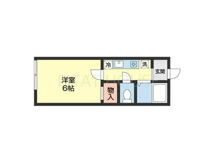 エクストリーム直川(1K/2階)の間取り写真