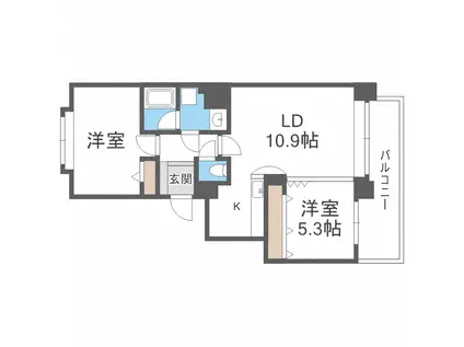 サエラ115(2LDK/5階)の間取り写真