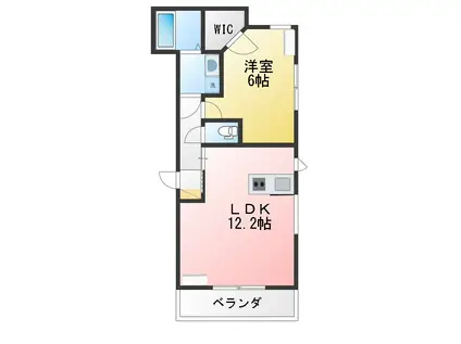 SOPHISTA中野(1LDK/1階)の間取り写真