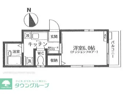 EL-IDEO(1K/2階)の間取り写真