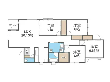 MALIE FUJIーマーリエ フジー(4LDK/3階)の間取り写真