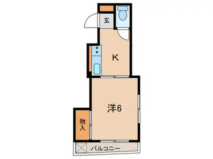 樺沢ビル(1K/3階)の間取り写真